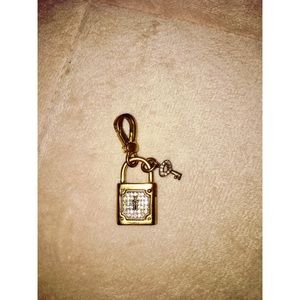 Juicy Couture lock and key charm